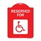 Signmission Graphic Handicapped Reserved Heavy-Gauge Aluminum Architectural Sign, 24" x 18", RW-1824-9973 A-DES-RW-1824-9973 - alternate 1